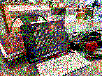 Hipster coffee, hipster writing.