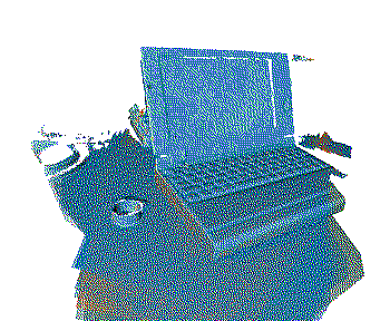 Several frames aligned offline.