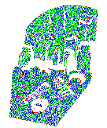 Eureka! Cyan is the RevoScan .ply exported cloud, Yellow is my own decoding of .dph files
