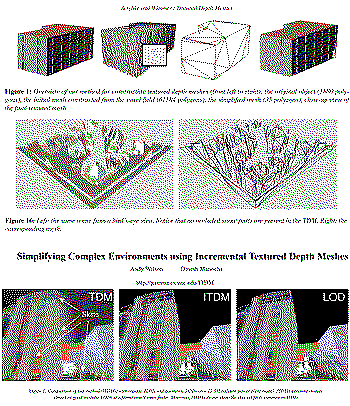Textured Depth Images by Jenschke and Wimmer, which seem to have inspired a few follow-up papers.