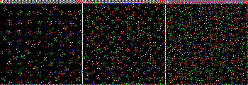 Alternating maximum-distance point choice with minimum-to-last added: forces clumping.