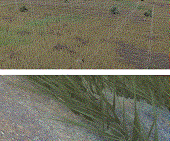 Early tests - grass instanced with the terrain quadtree.