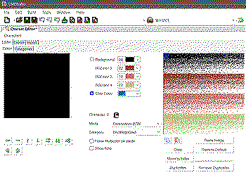 My custom charset. Made by hand in C64Studio.