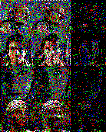 Same pre-adjusment of colors and highlights. Delta after mild blurring.